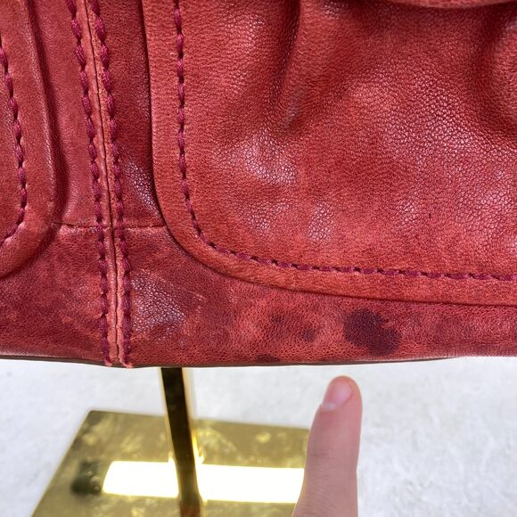 Lovely FOSSIL Long live Vintage Shoulder Bag Handbag,Red Leather - Picture 10 of 16